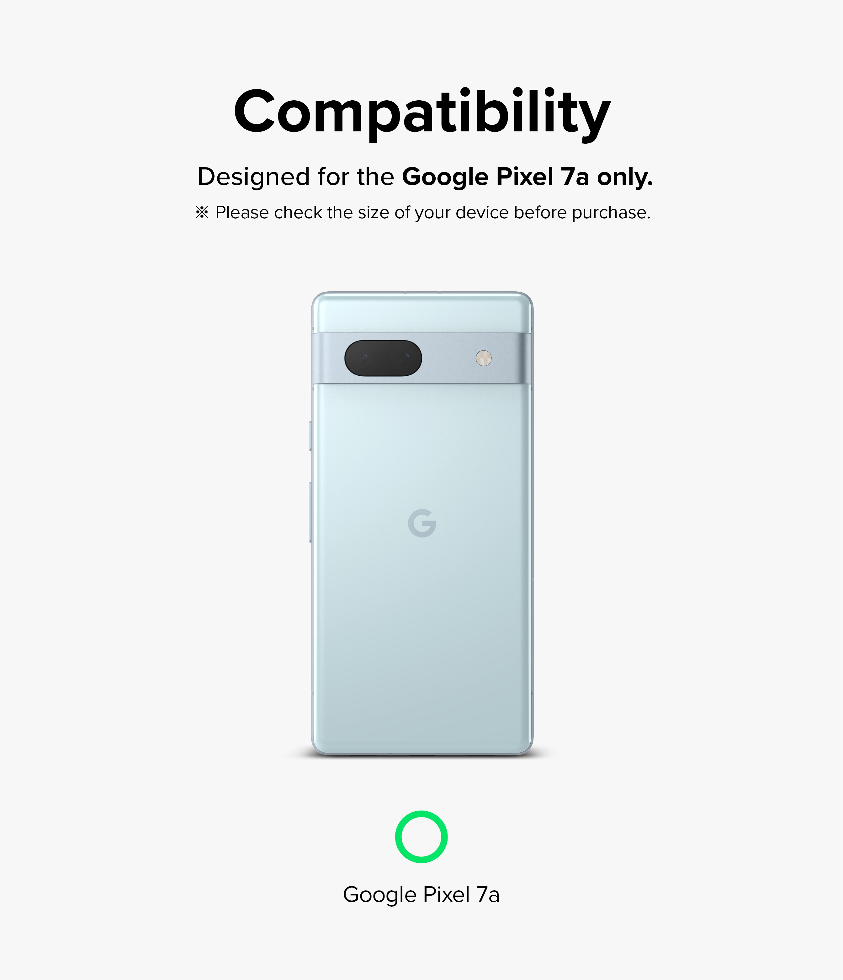 Google Pixel 7a Kamerabeskyttelse i glas (3-pak)