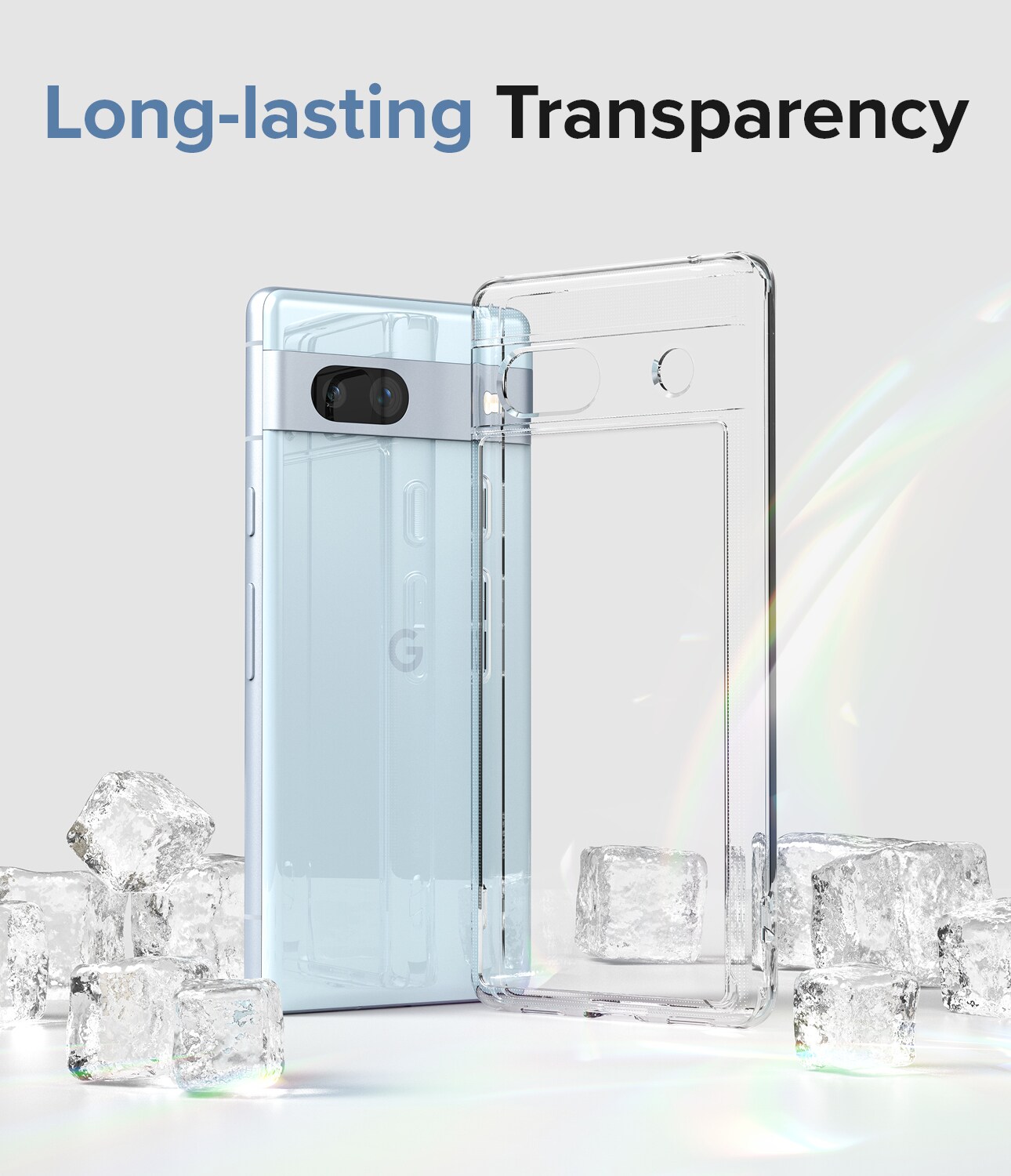 Google Pixel 7a Fusion cover, Gennemsigtig