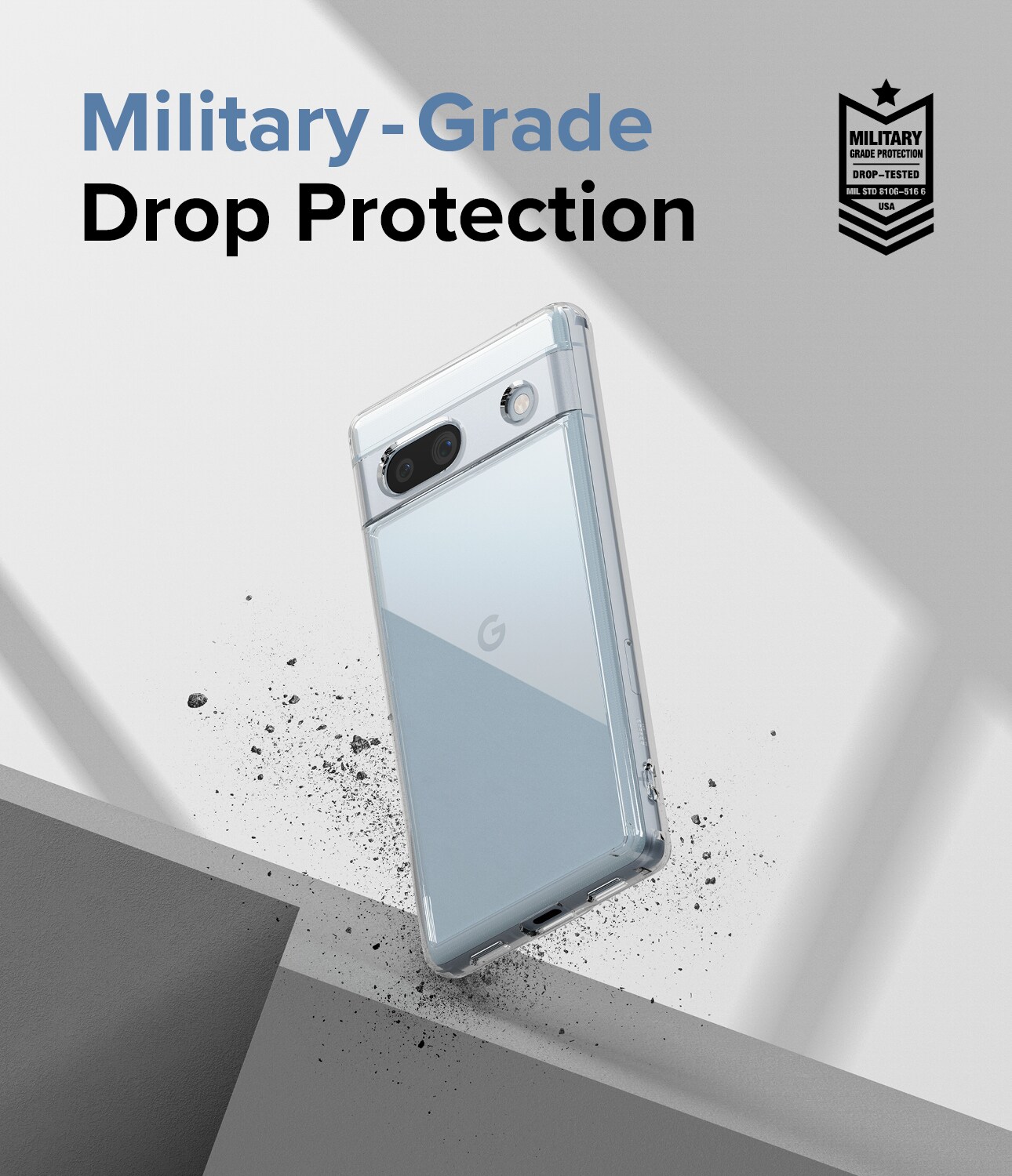 Google Pixel 7a Fusion cover, Gennemsigtig