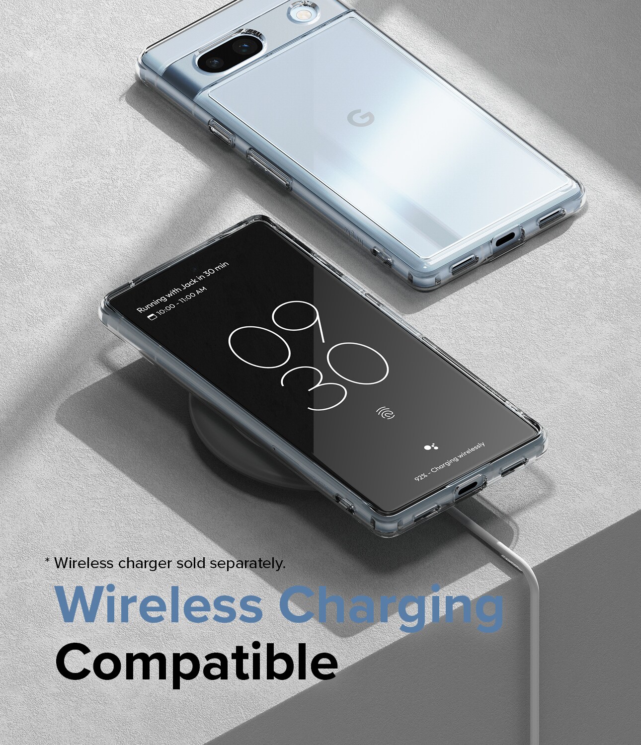 Google Pixel 7a Fusion cover, Gennemsigtig