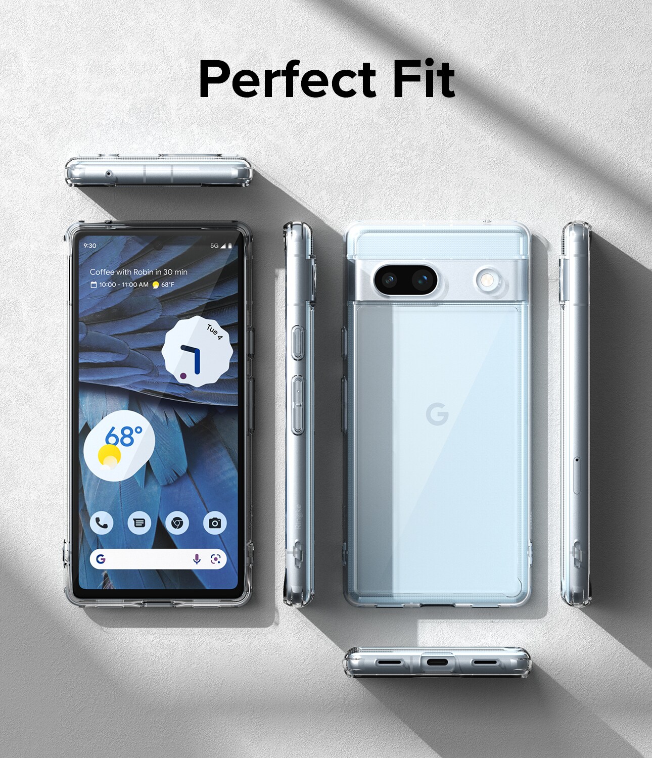 Google Pixel 7a Fusion cover, Gennemsigtig