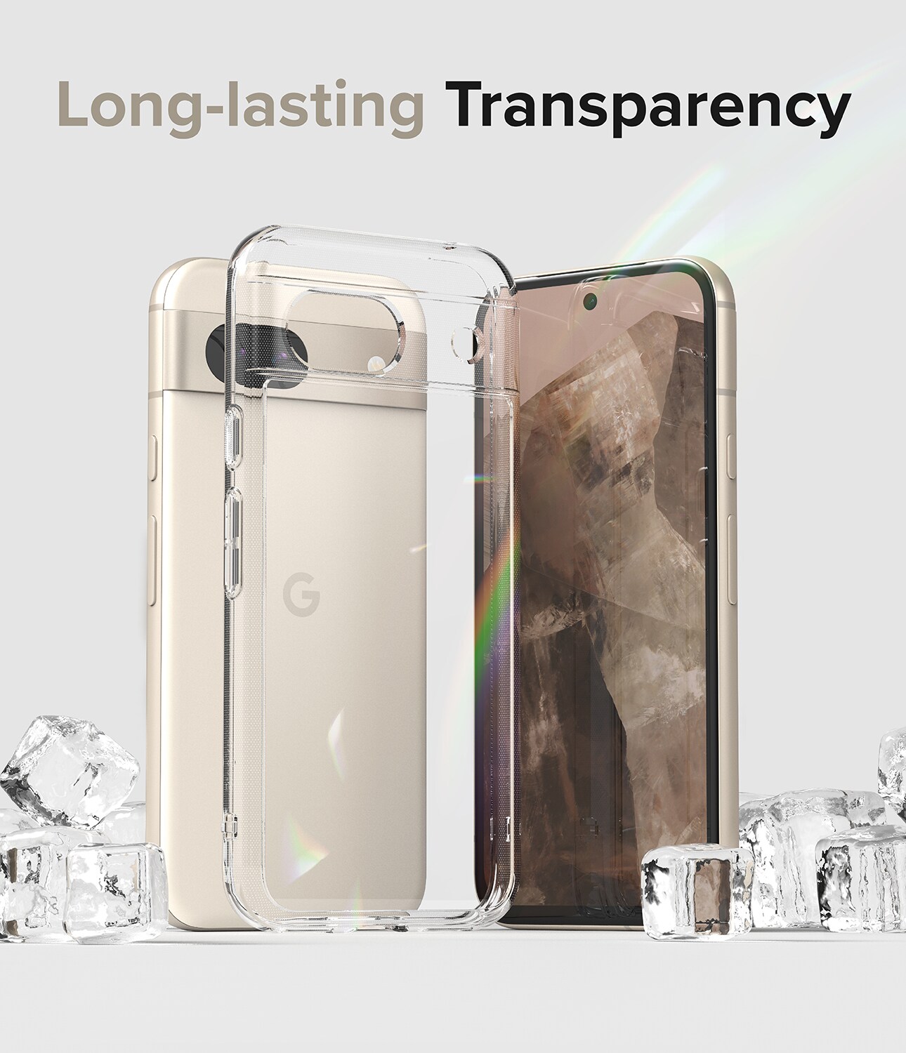 Google Pixel 8a Fusion cover, Gennemsigtig