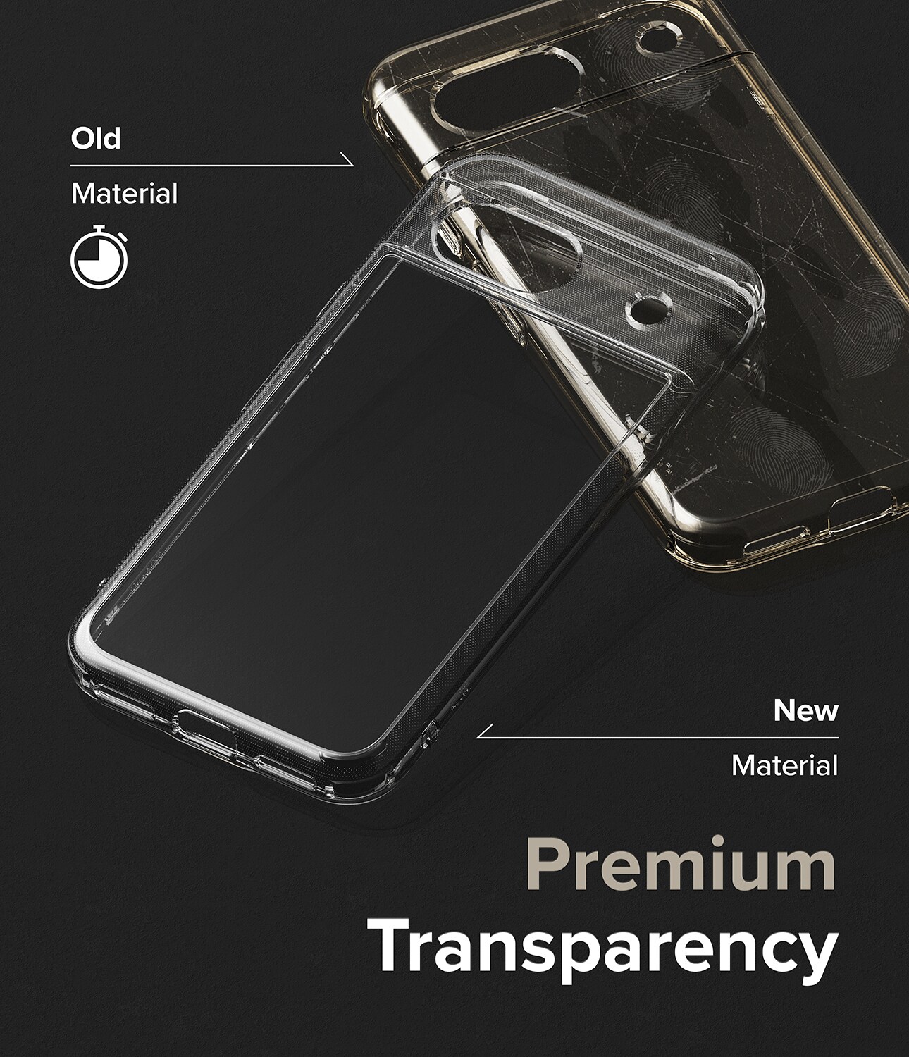 Google Pixel 8a Fusion cover, Gennemsigtig