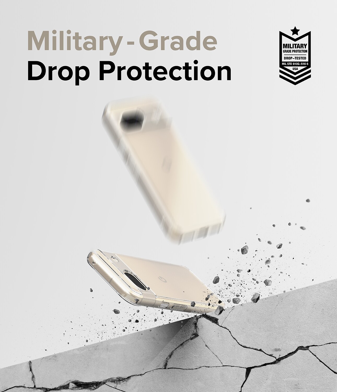 Google Pixel 8a Fusion cover, Gennemsigtig