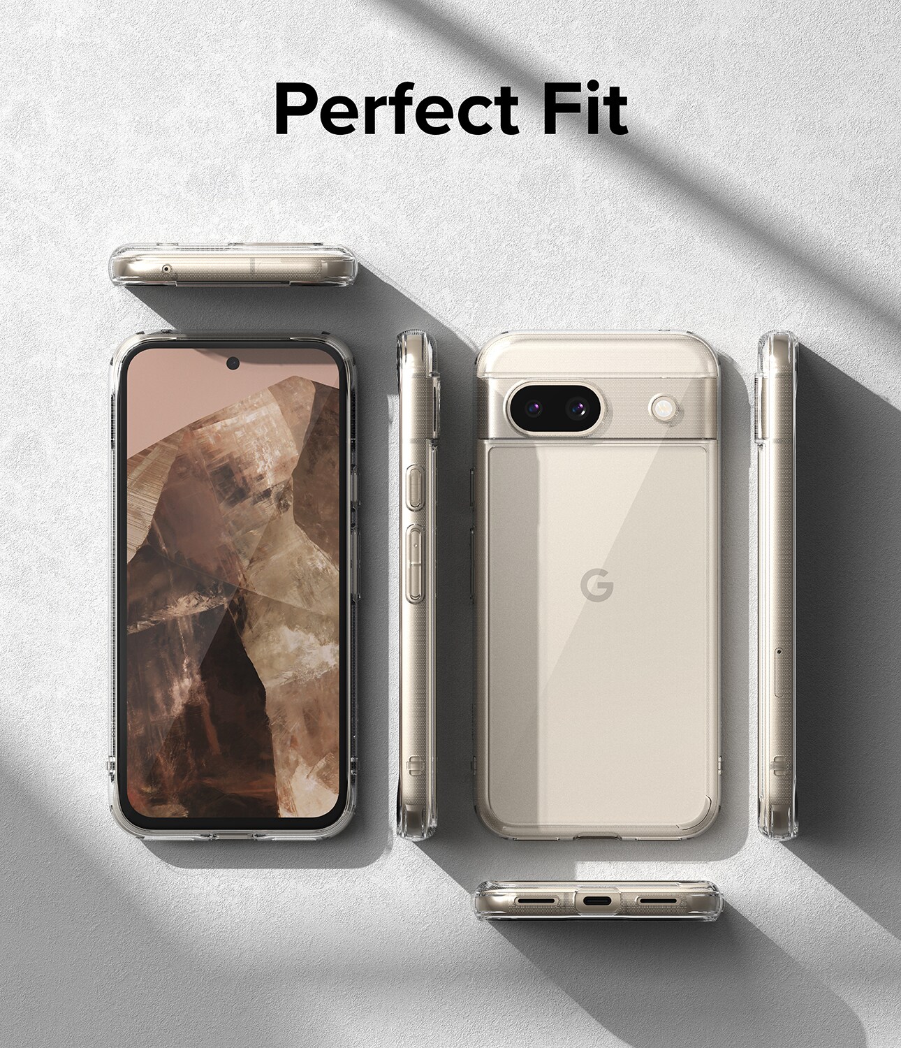 Google Pixel 8a Fusion cover, Gennemsigtig