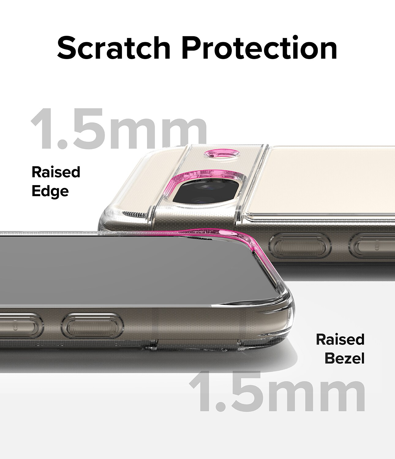 Google Pixel 8a Fusion cover, Gennemsigtig