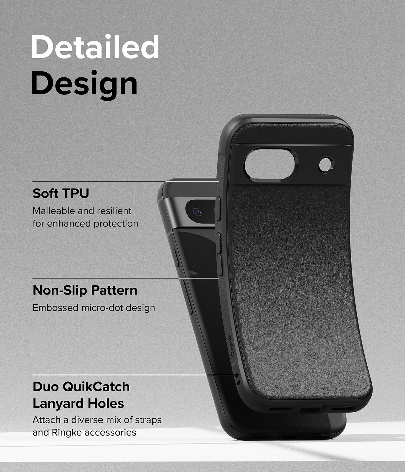 Google Pixel 8a Onyx Cover, Black
