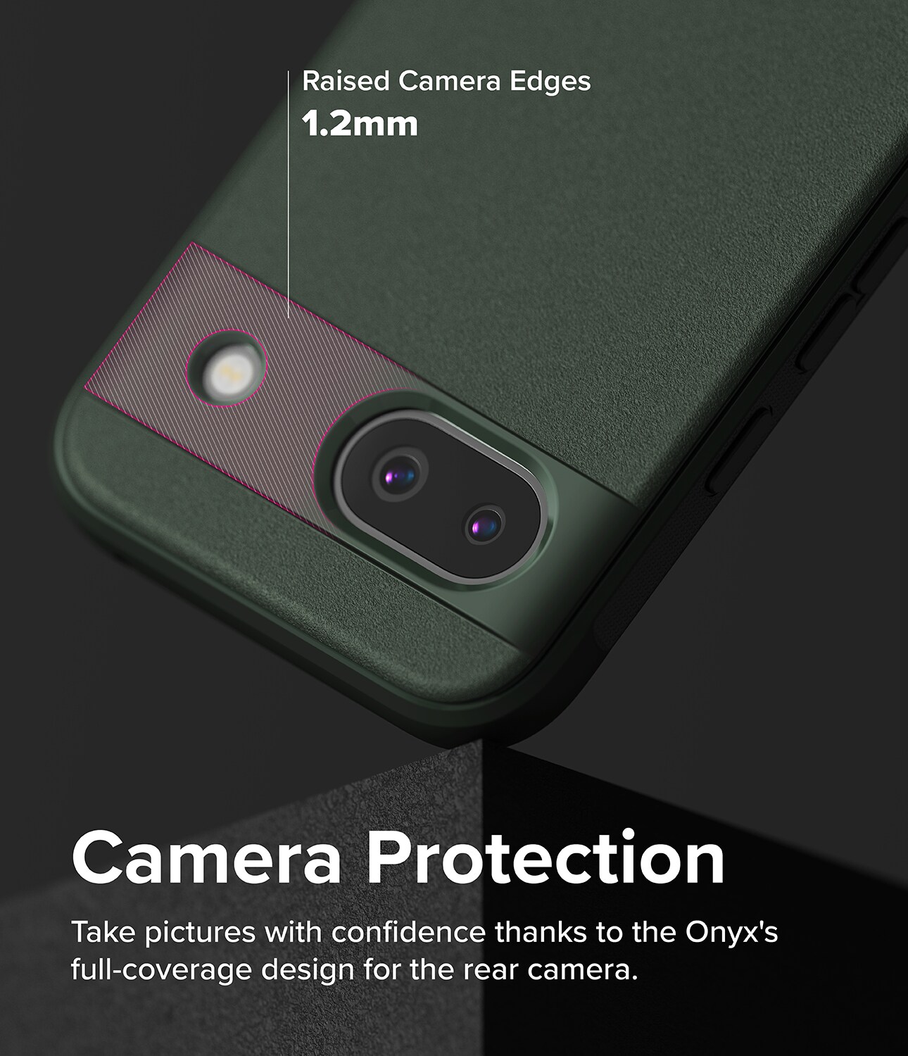 Google Pixel 8a Onyx Cover, Dark Green