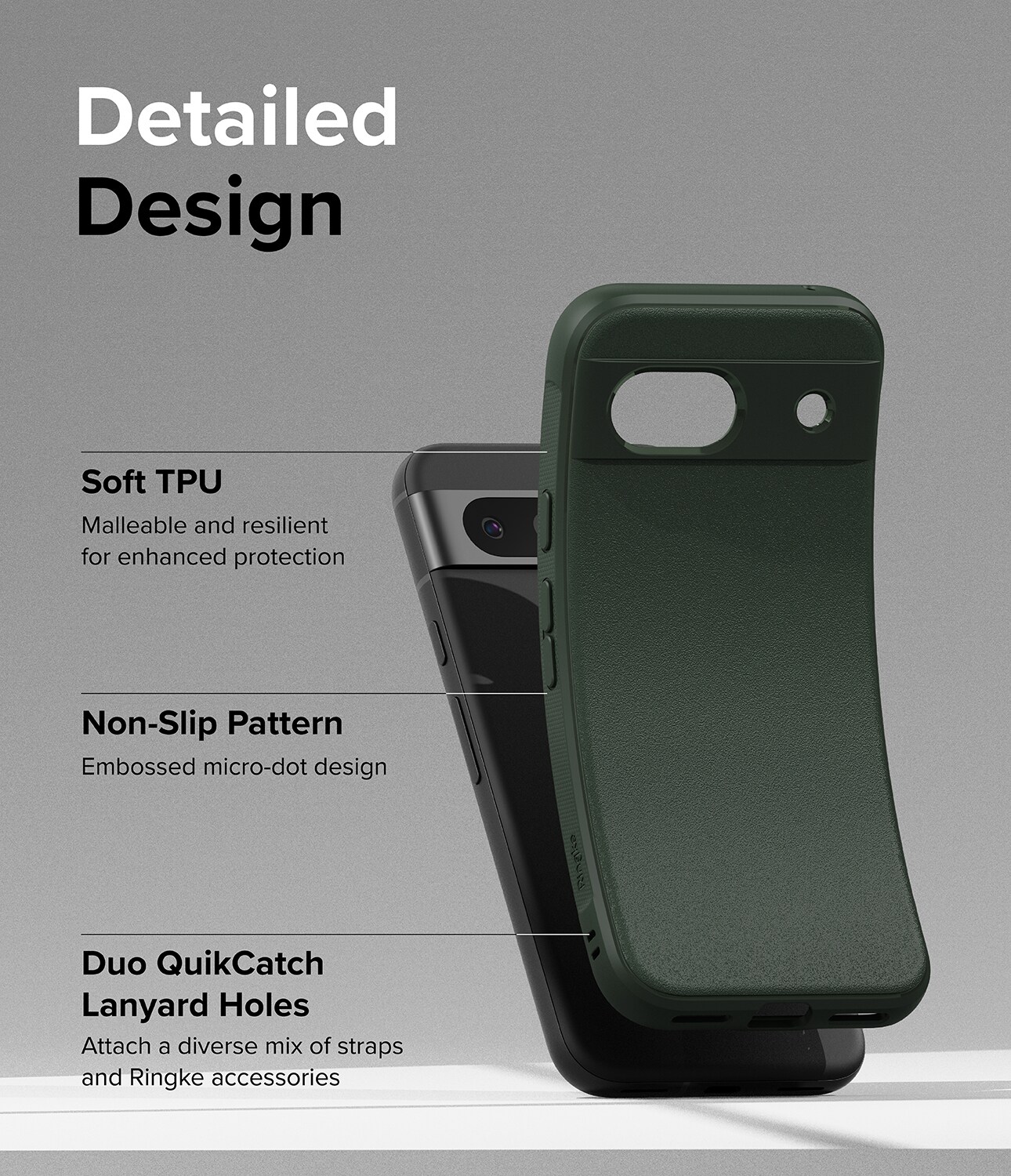 Google Pixel 8a Onyx Cover, Dark Green
