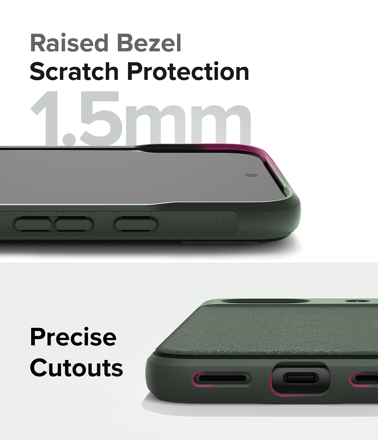 Google Pixel 8a Onyx Cover, Dark Green