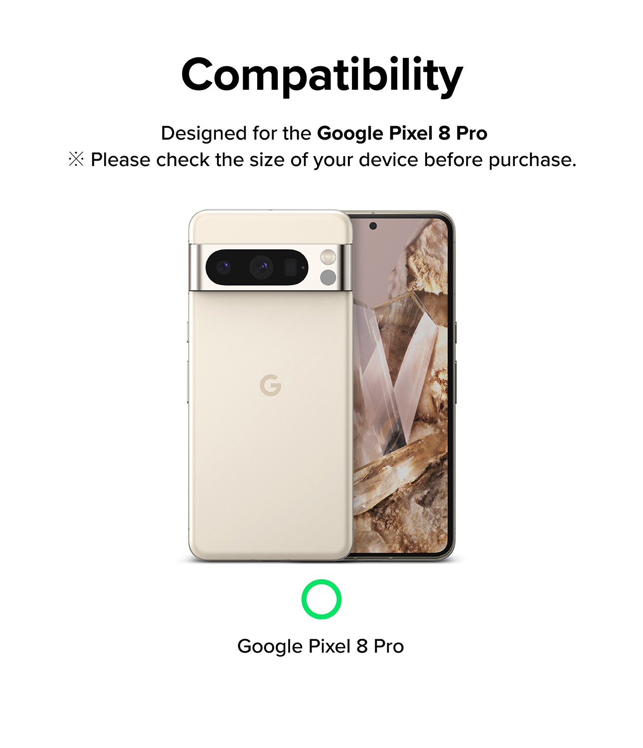 Google Pixel 8 Pro Kamerabeskyttelse i glas (3-pak)