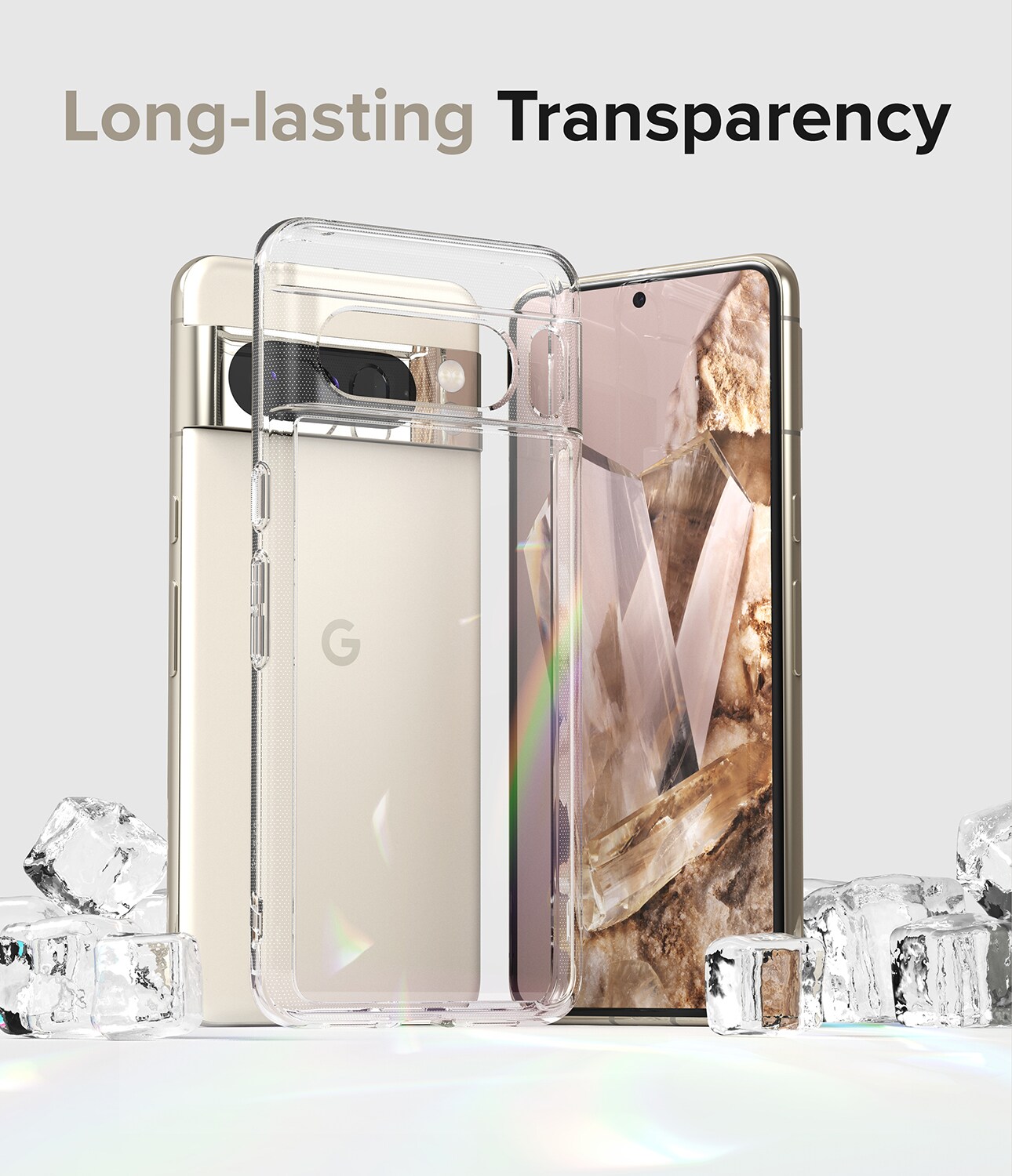 Google Pixel 8 Pro Fusion cover, Gennemsigtig