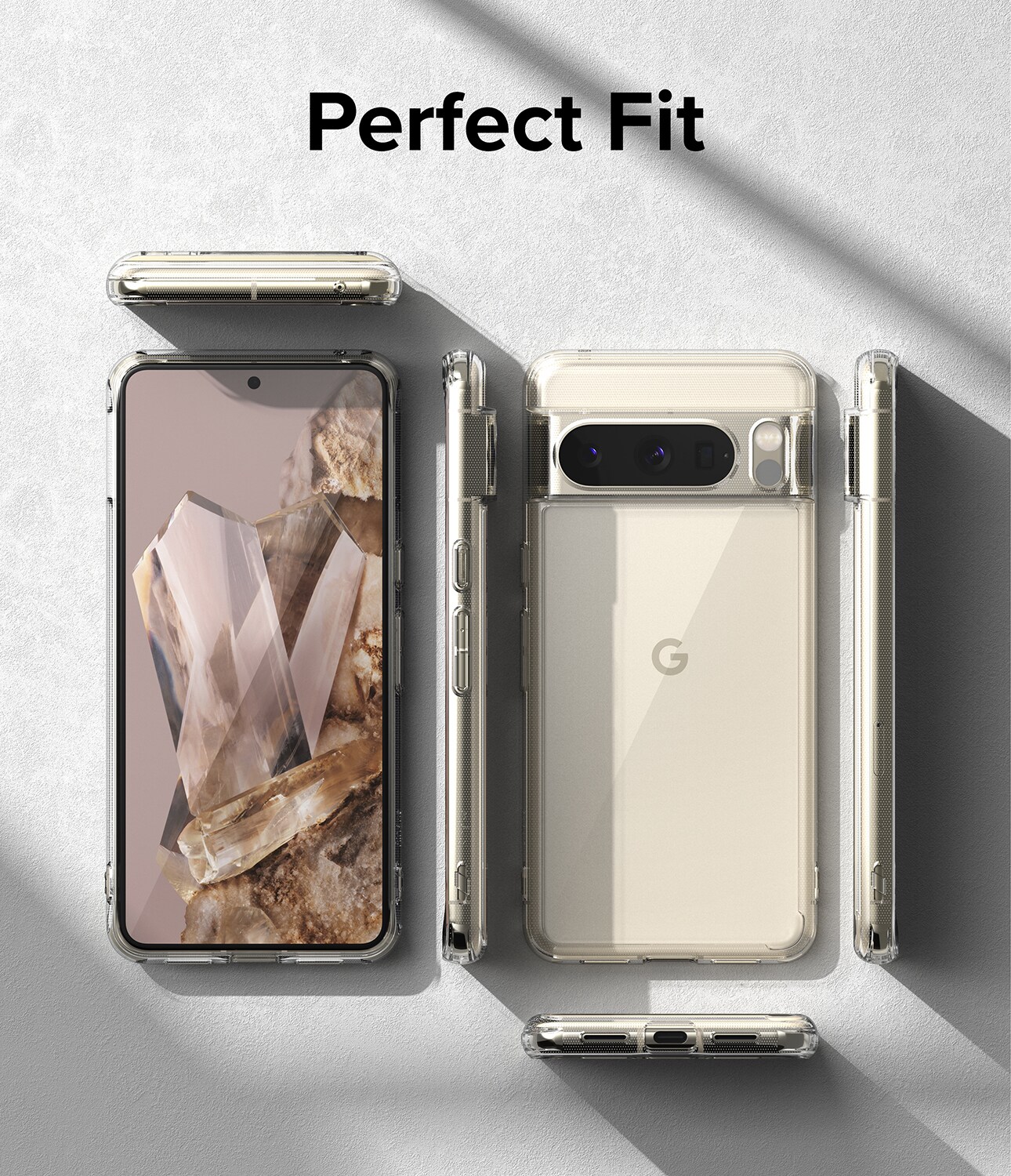 Google Pixel 8 Pro Fusion cover, Gennemsigtig