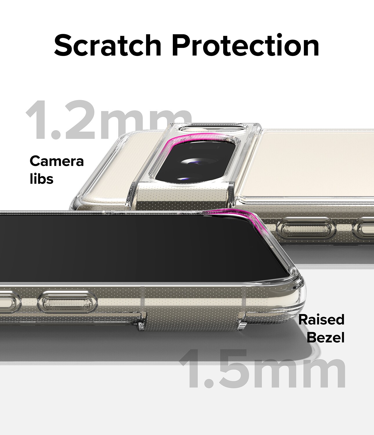 Google Pixel 8 Pro Fusion cover, Gennemsigtig