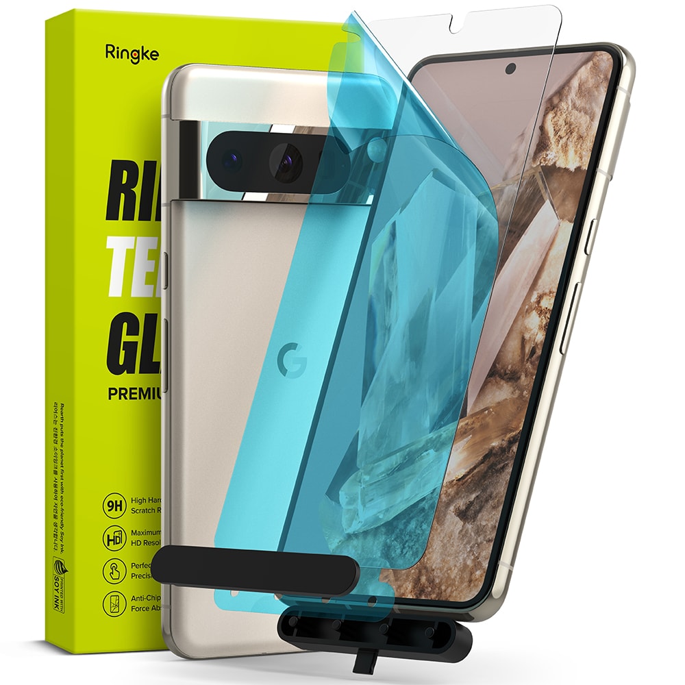 Google Pixel 8 Pro Skærmbeskytter i glas med monteringsværktøj (2-pak)