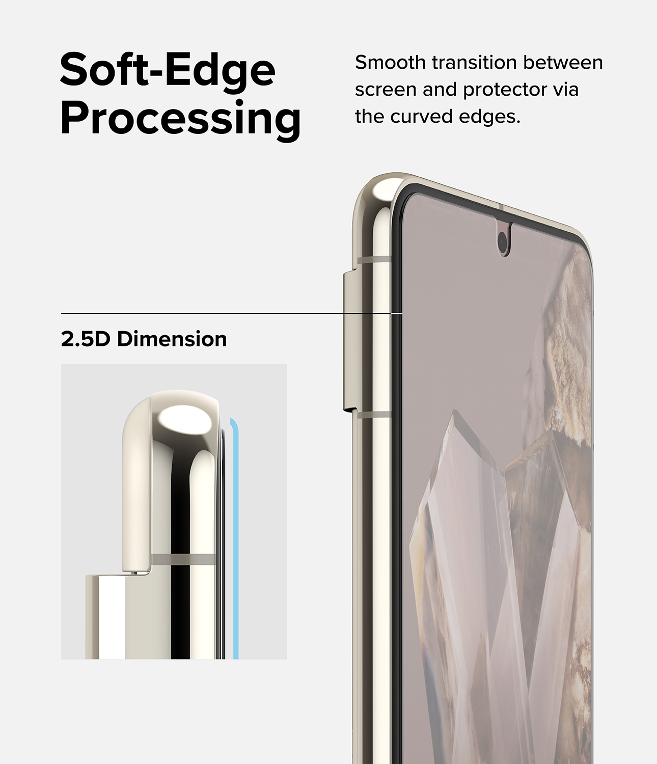 Google Pixel 8 Pro Skærmbeskytter i glas med monteringsværktøj (2-pak)