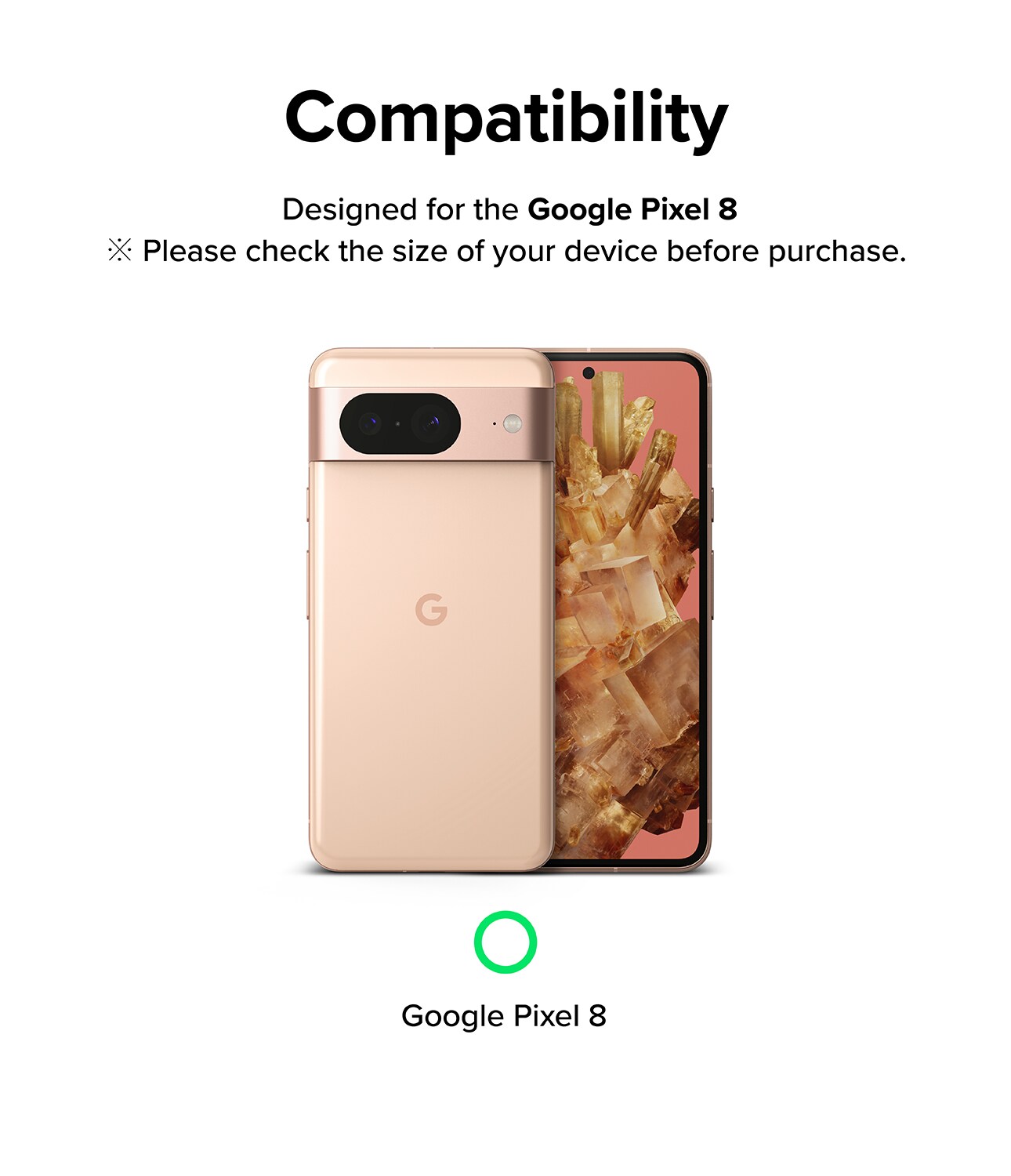 Google Pixel 8 Kamerabeskyttelse i glas (3-pak)