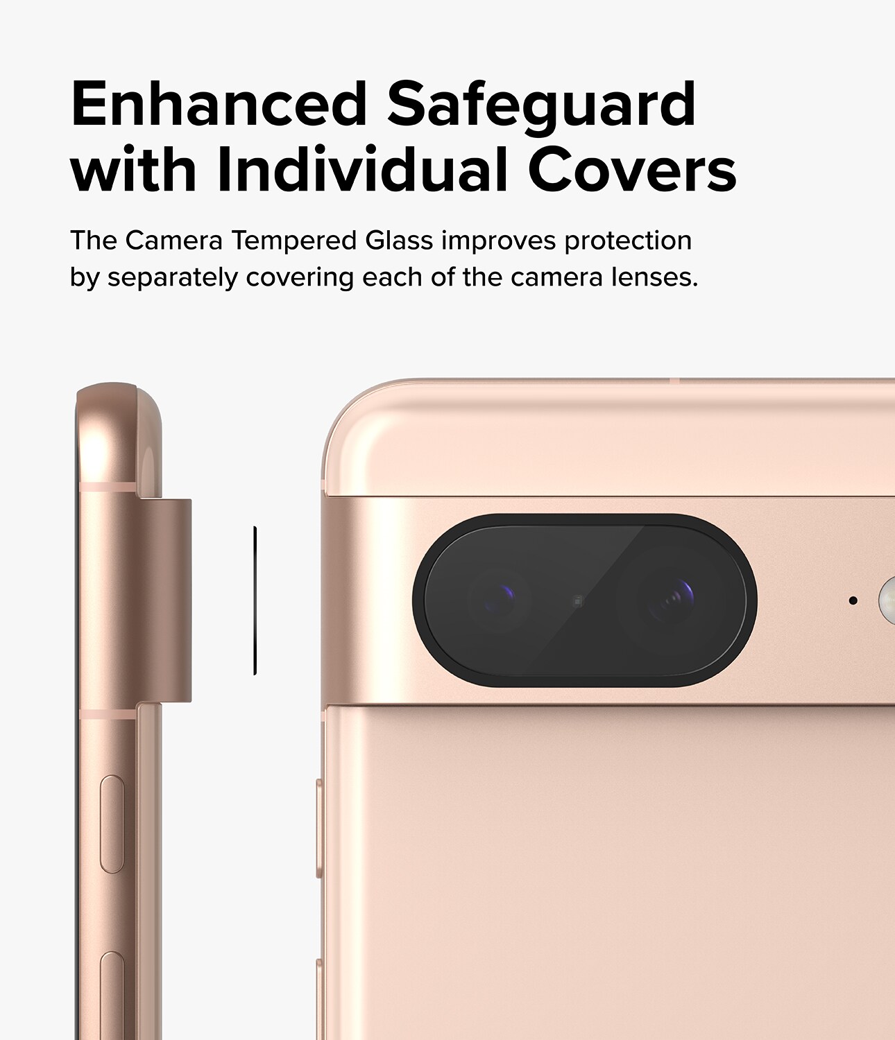 Google Pixel 8 Kamerabeskyttelse i glas (3-pak)