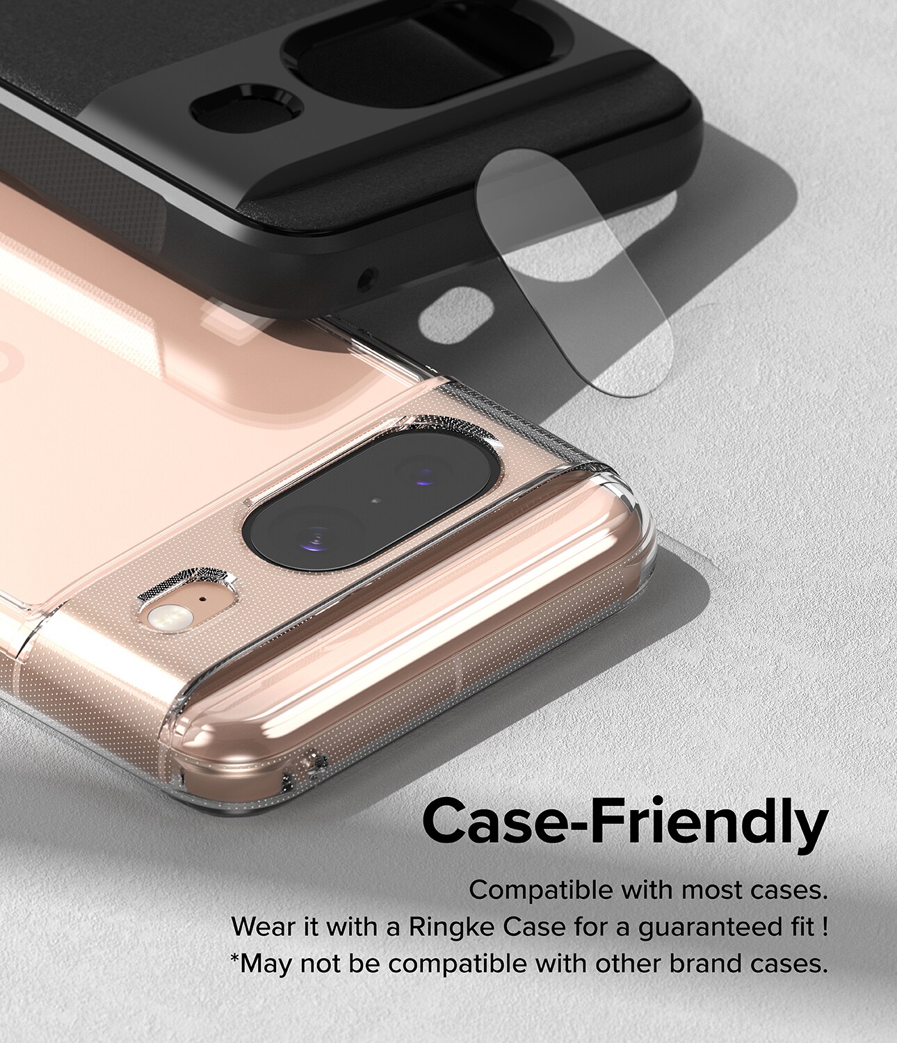 Google Pixel 8 Kamerabeskyttelse i glas (3-pak)