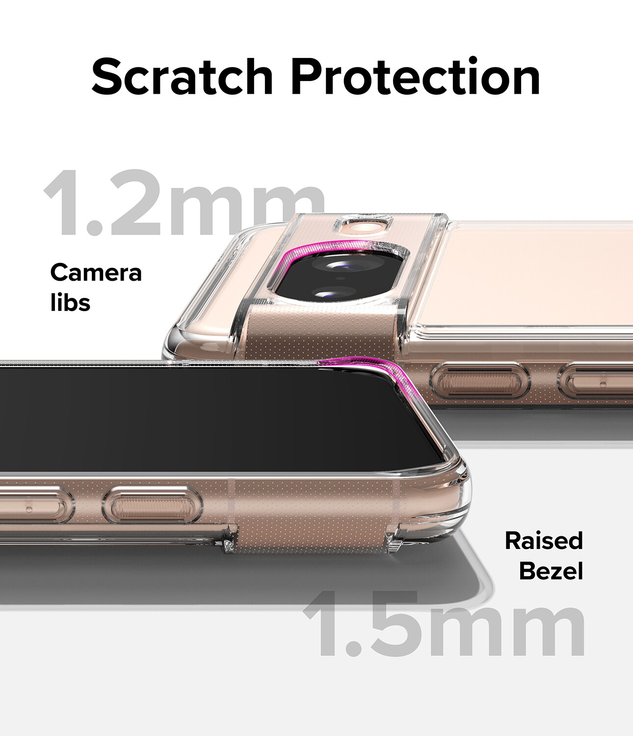 Google Pixel 8 Fusion cover, Gennemsigtig