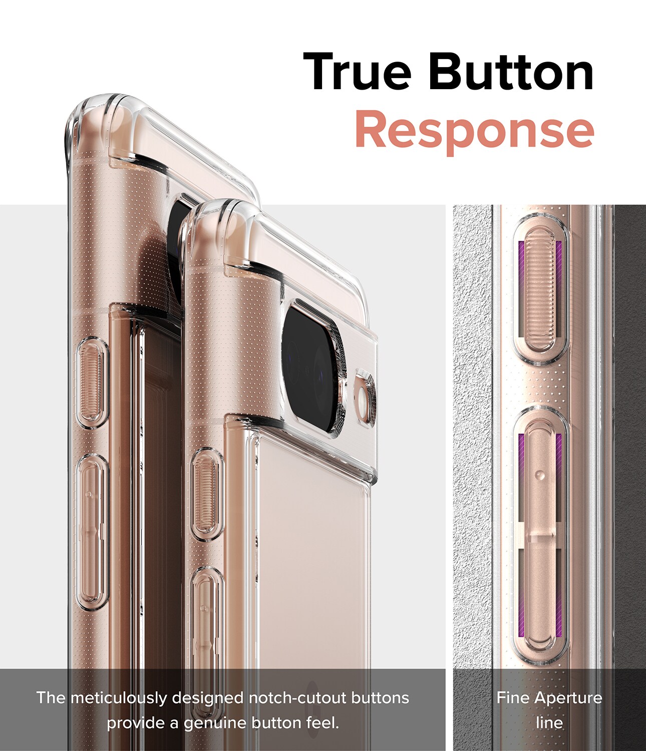 Google Pixel 8 Fusion cover, Gennemsigtig