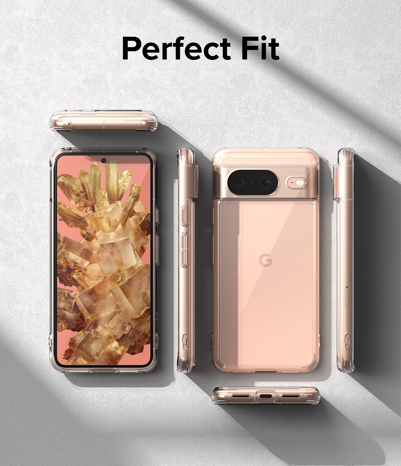 Google Pixel 8 Fusion cover, Gennemsigtig