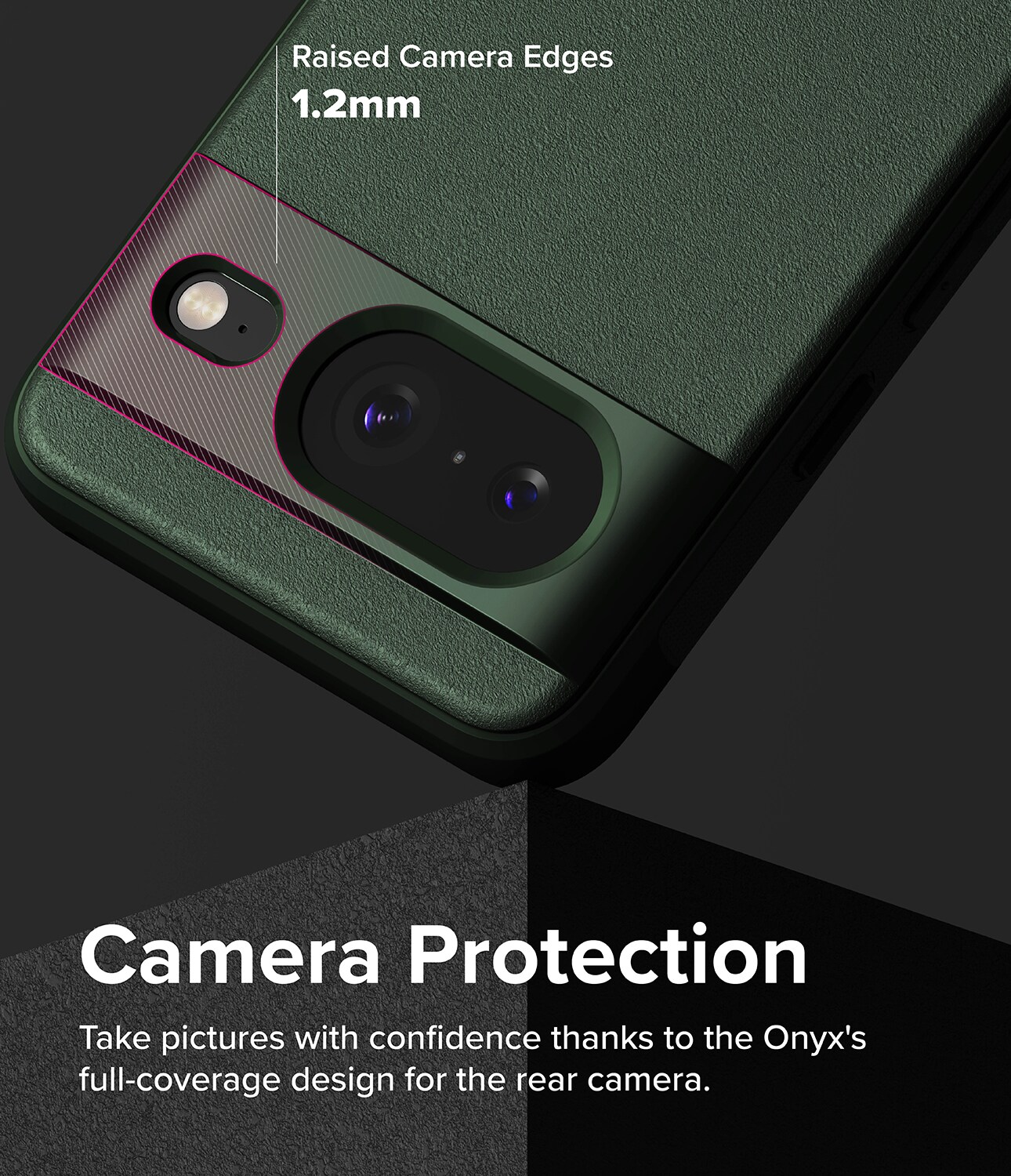 Google Pixel 8 Onyx Cover, Dark Green
