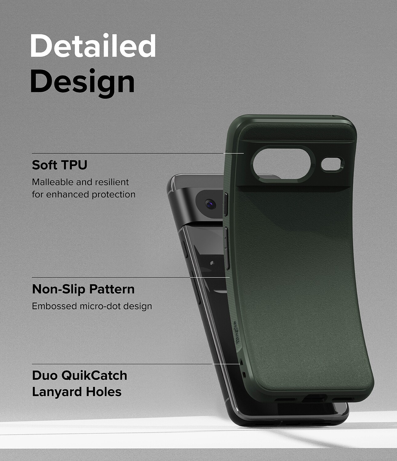 Google Pixel 8 Onyx Cover, Dark Green