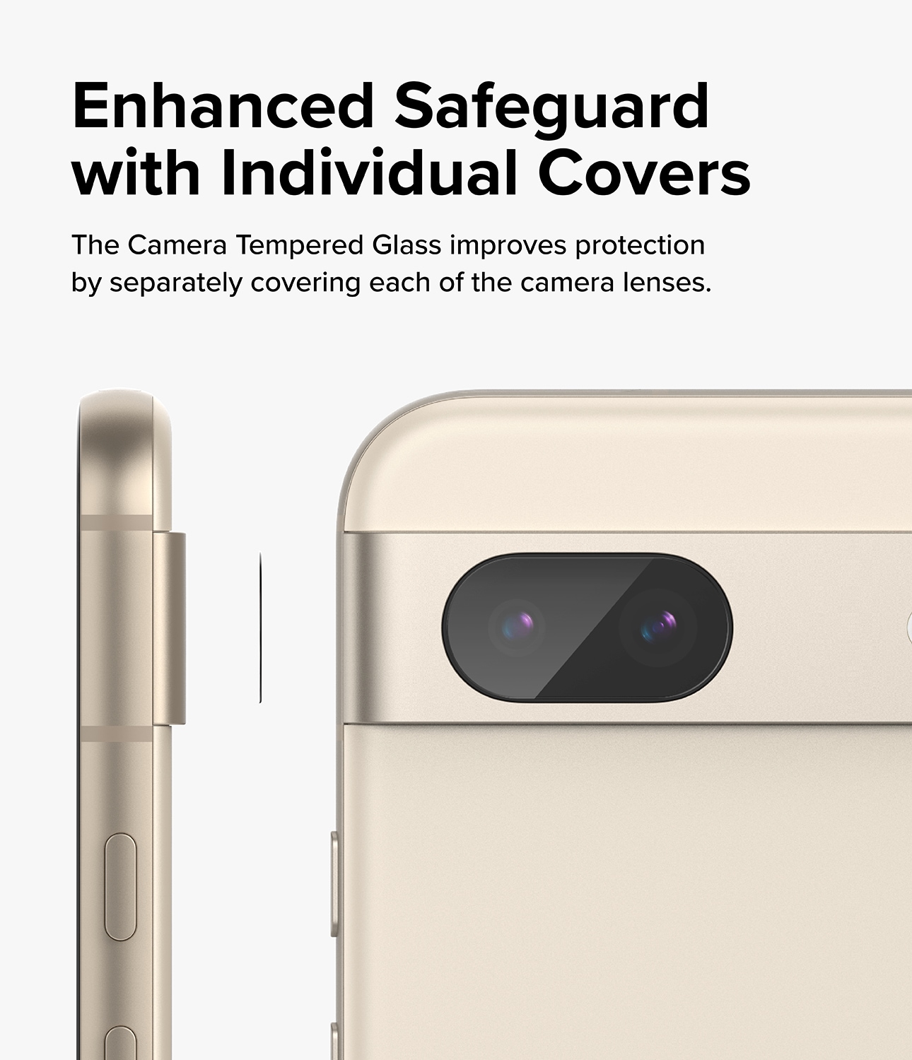 Google Pixel 8a Kamerabeskyttelse i glas (3-pak)