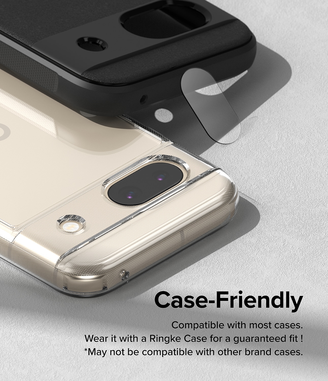 Google Pixel 8a Kamerabeskyttelse i glas (3-pak)
