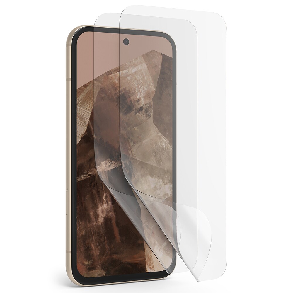 Google Pixel 8a Skærmbeskytter beskyttelsesfilm - Dual Easy (2-pak)