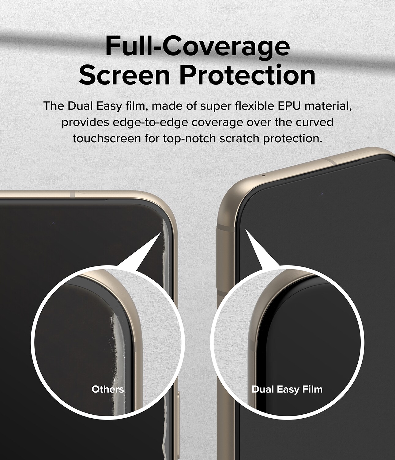 Google Pixel 8a Skærmbeskytter beskyttelsesfilm - Dual Easy (2-pak)
