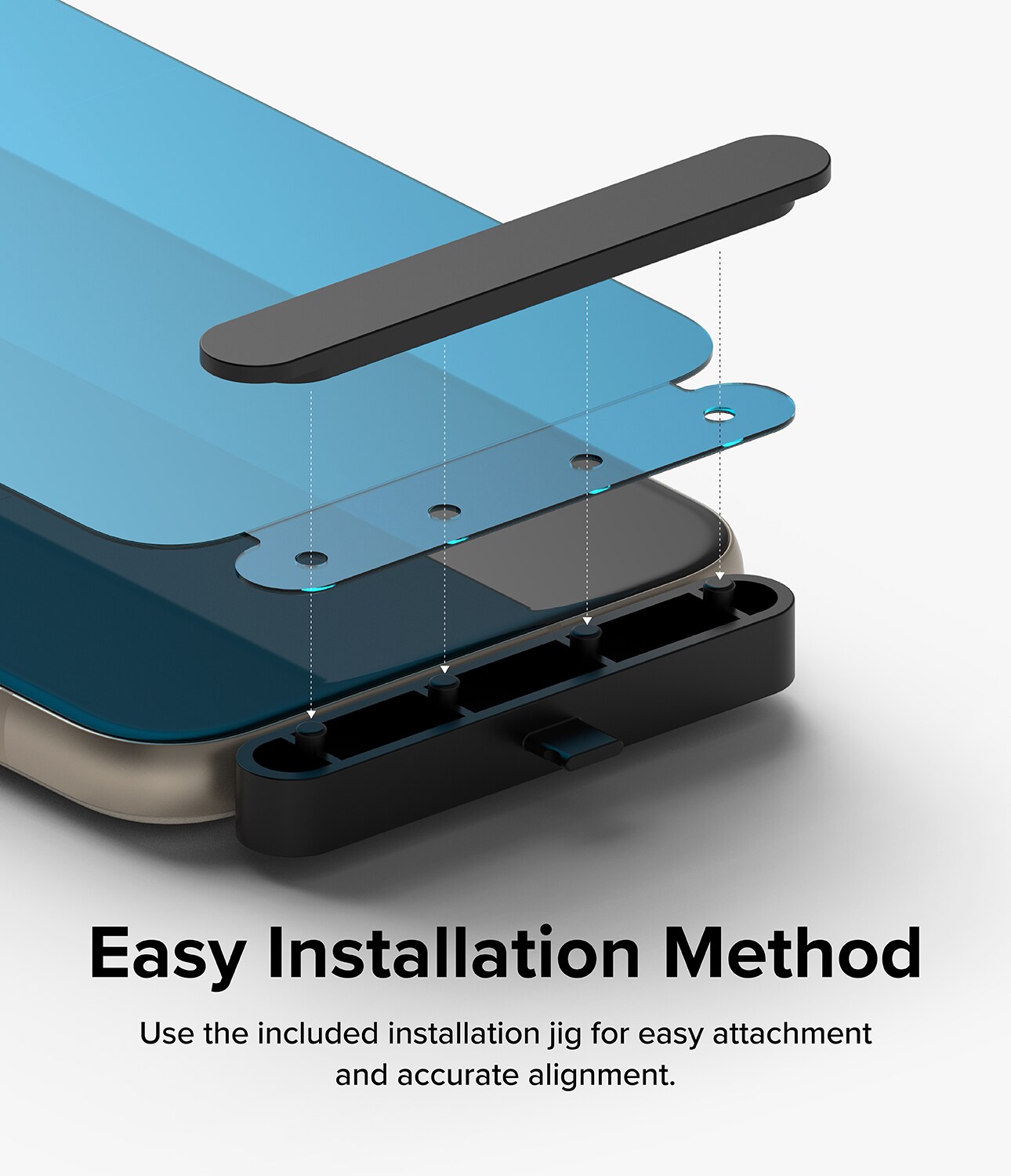 Google Pixel 8a Skærmbeskytter beskyttelsesfilm - Dual Easy (2-pak)