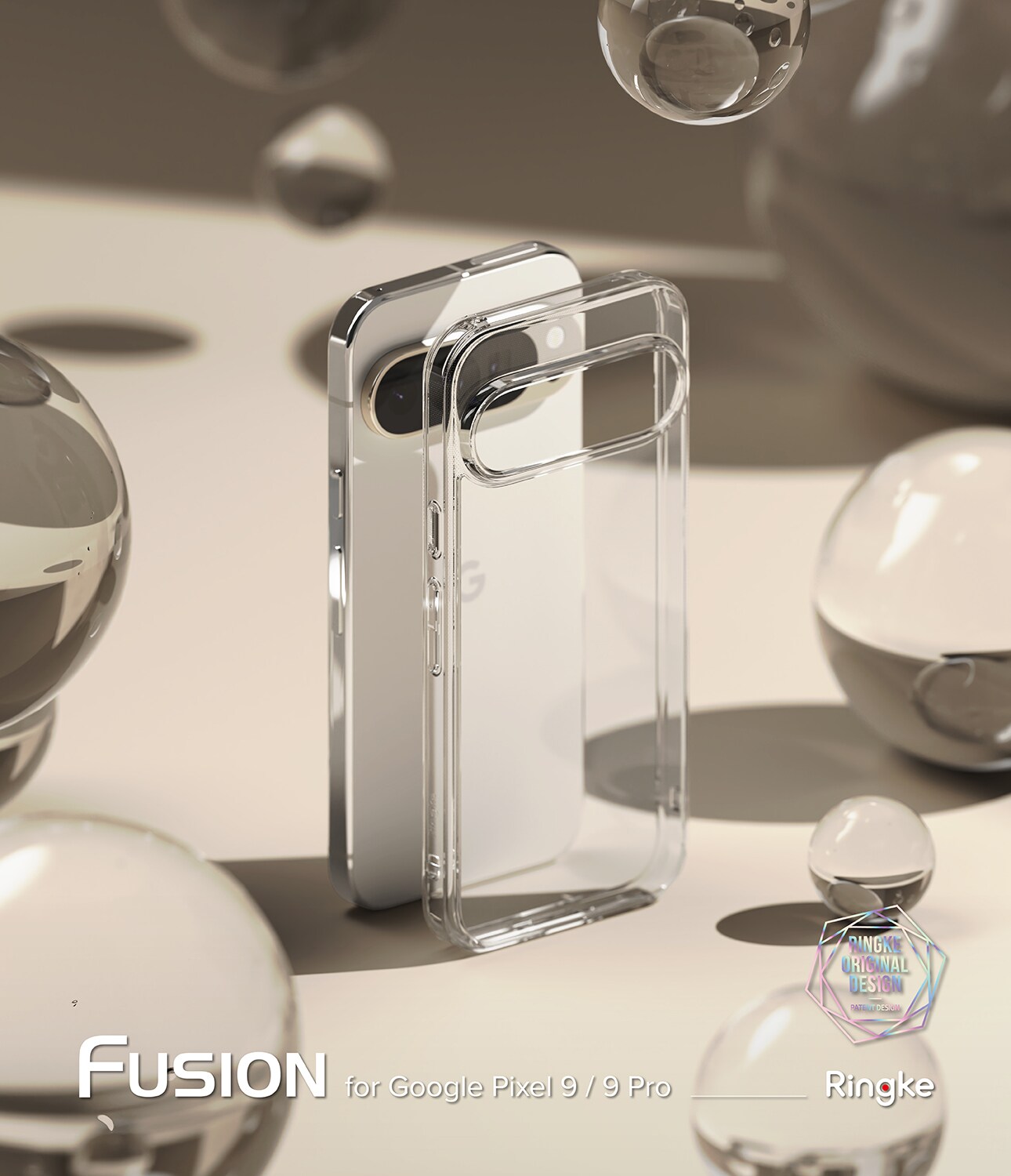 Google Pixel 9 Pro Fusion cover, Gennemsigtig