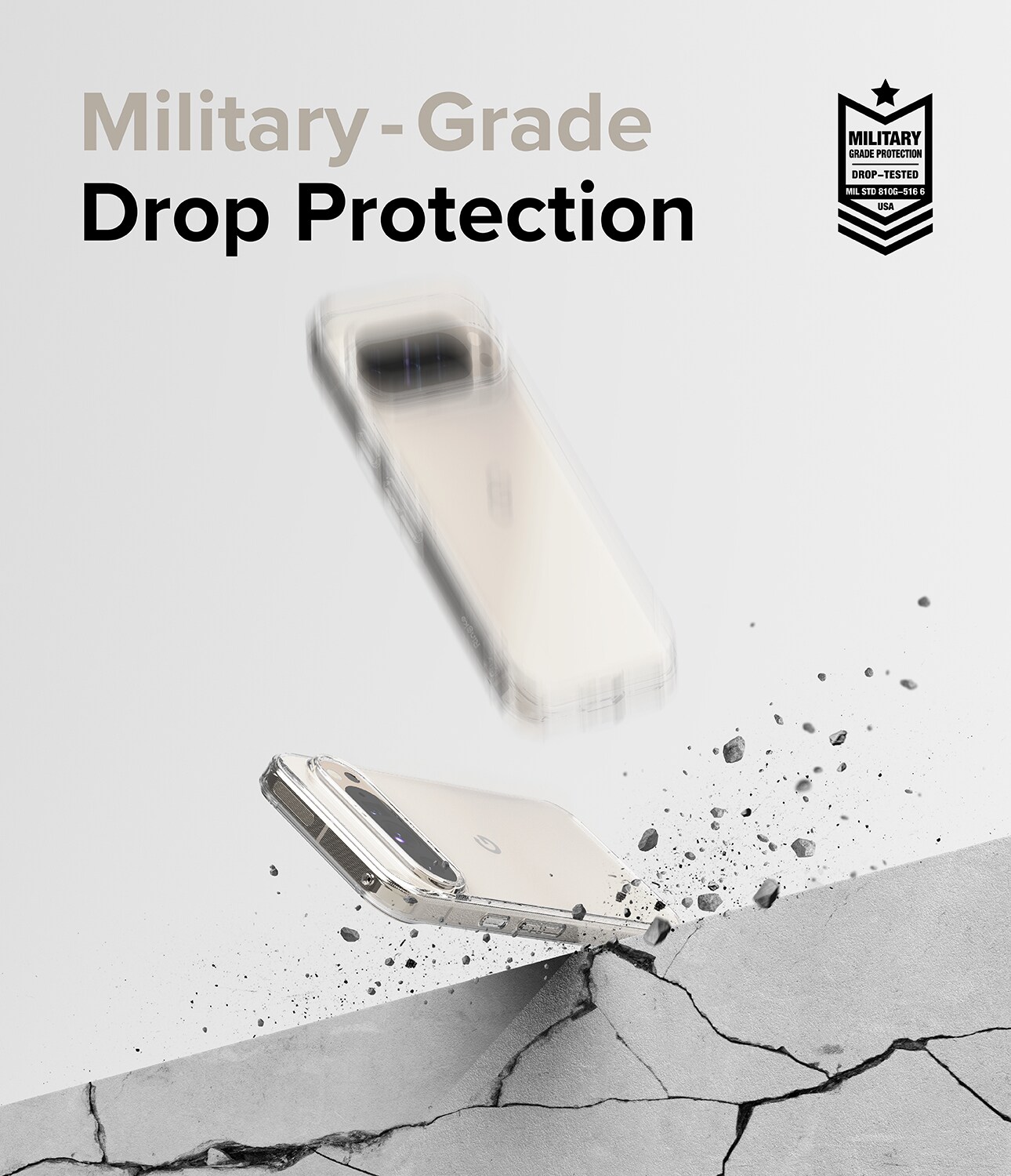 Google Pixel 9 Pro Fusion cover, Gennemsigtig
