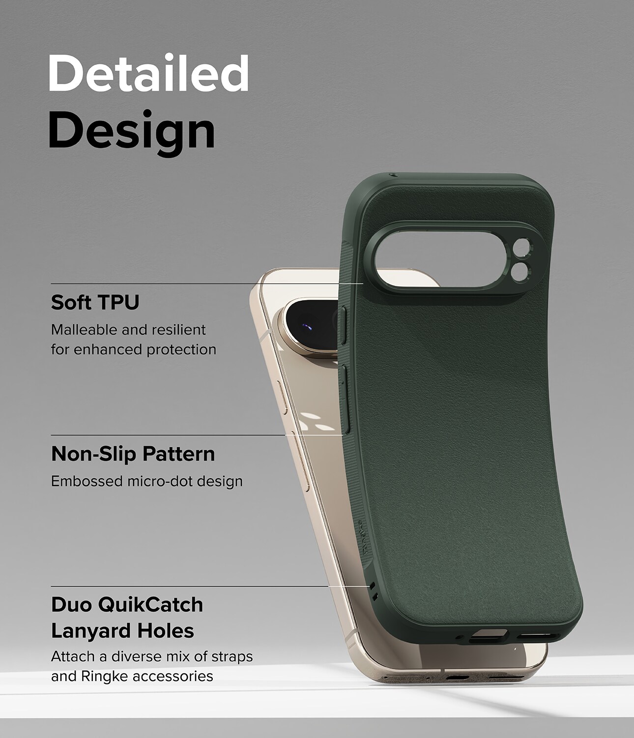 Google Pixel 9 Pro Onyx Cover, Dark Green