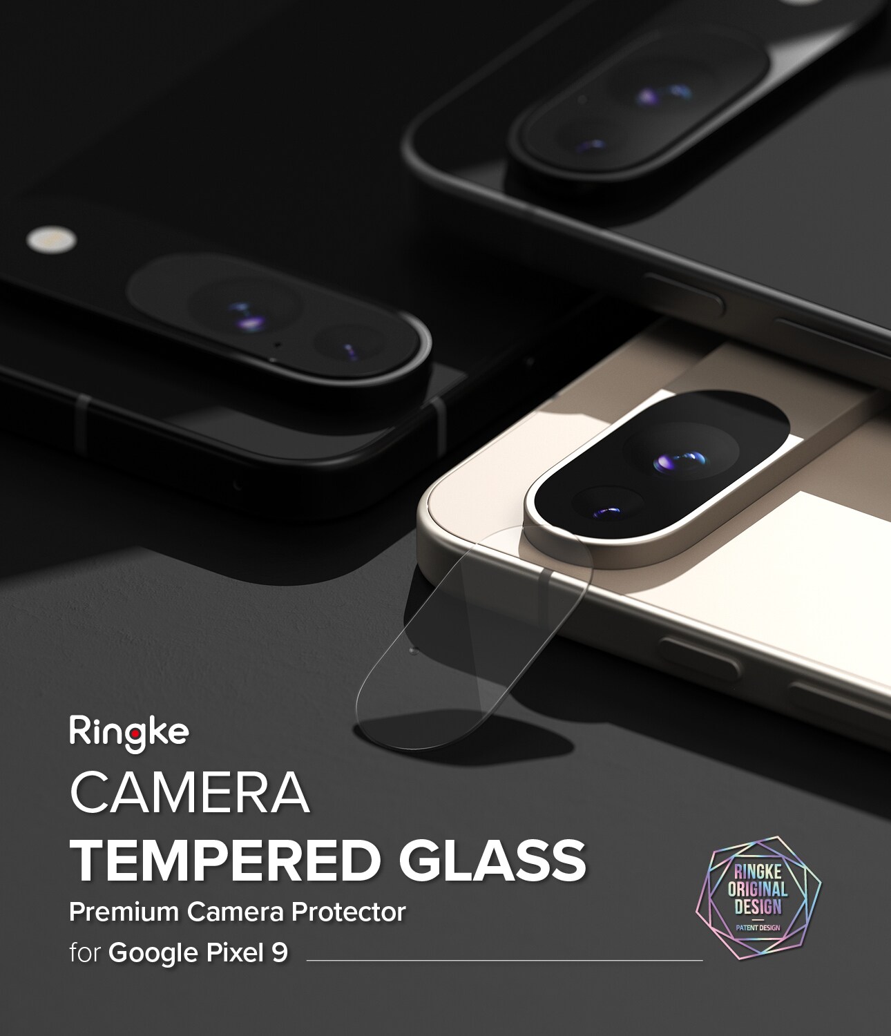 Google Pixel 9 Kamerabeskyttelse i glas (3-pak)