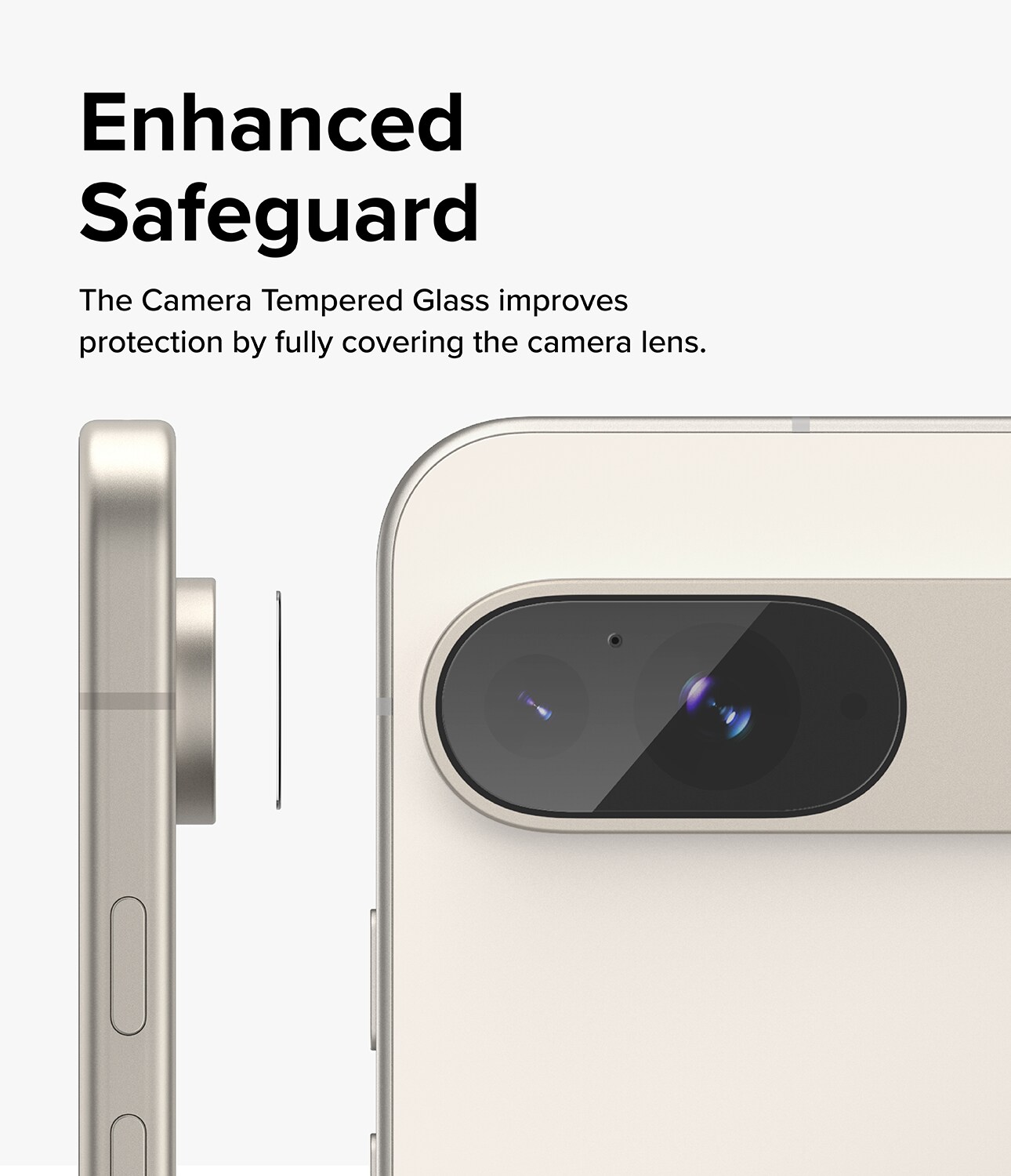 Google Pixel 9 Kamerabeskyttelse i glas (3-pak)