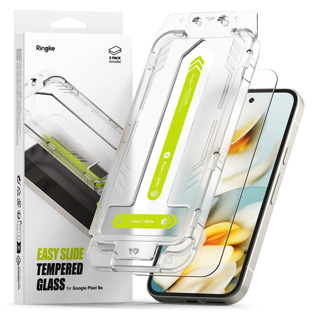 Samsung Galaxy S25 Edge Skærmbeskytter i glas med monteringsramme (2-pak)