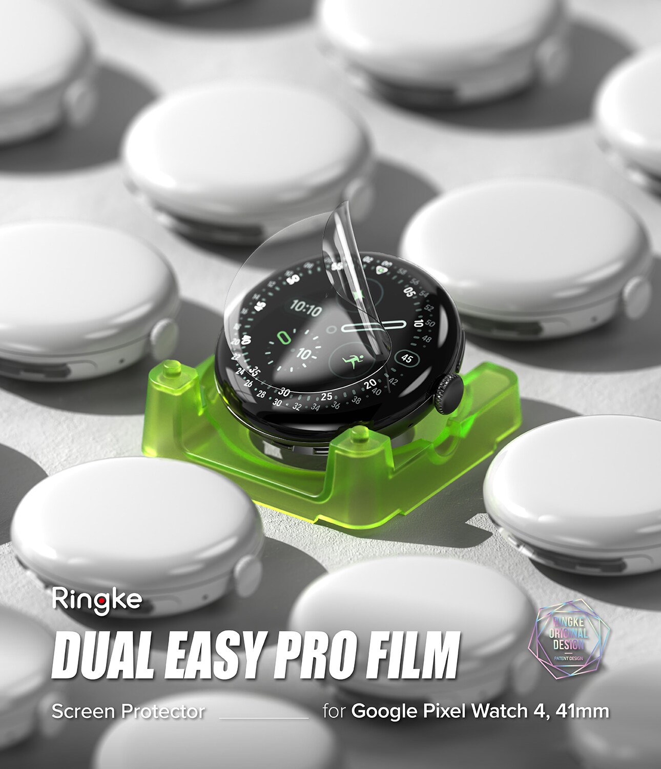 Google Pixel Watch 4 41mm Skærmbeskyttelse - beskyttelsesfilm Dual Easy Pro (2-pack)