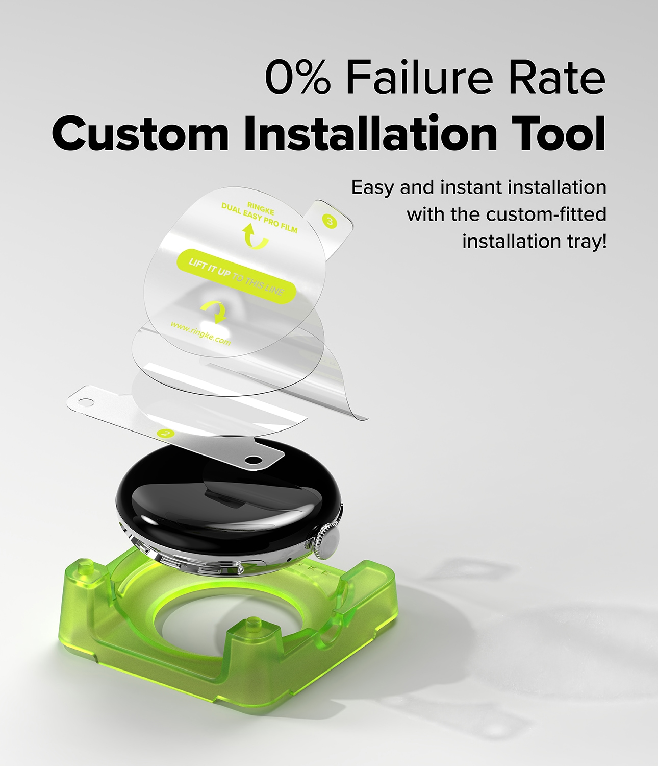 Google Pixel Watch 4 45mm Skærmbeskyttelse - beskyttelsesfilm Dual Easy Pro (2-pack)