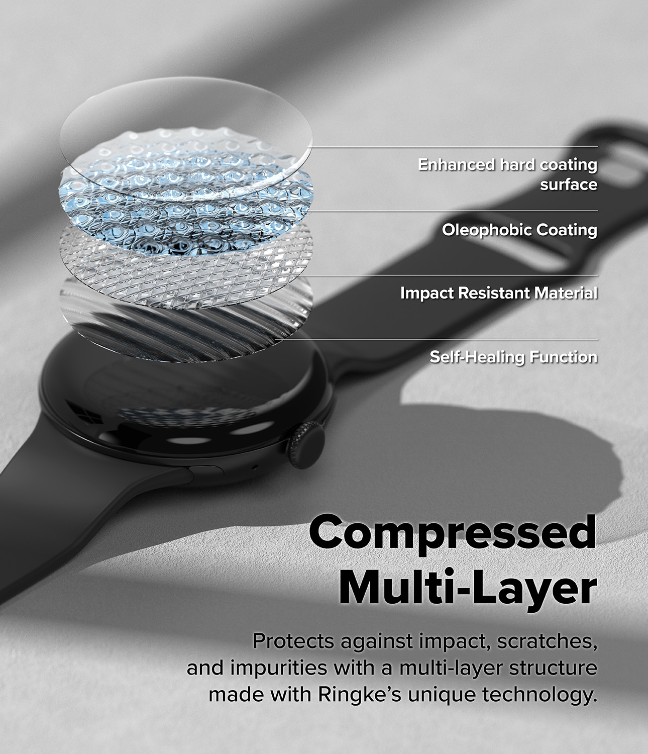 Google Pixel Watch 4 45mm Skærmbeskyttelse - beskyttelsesfilm Dual Easy Pro (2-pack)