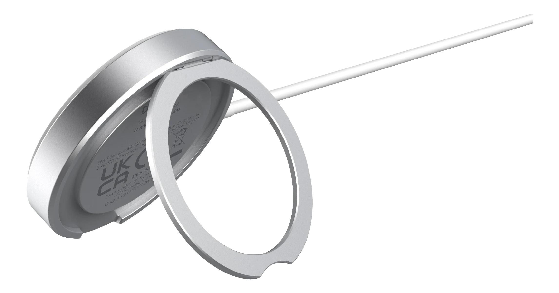 Qi2 trådløs oplader 15W, Sort