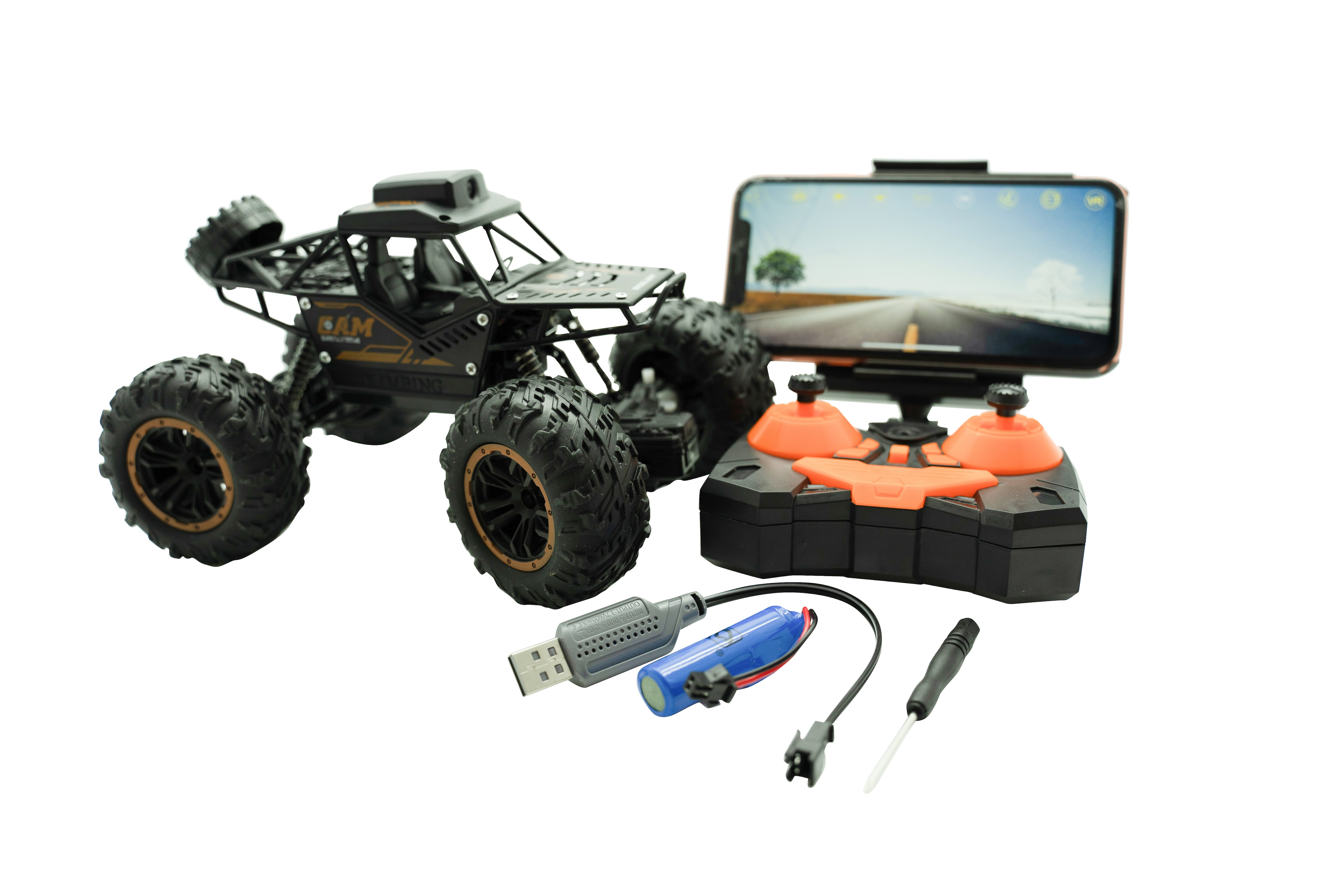 1:18 Rock Crawler fjernstyret bil med WiFi-kamera