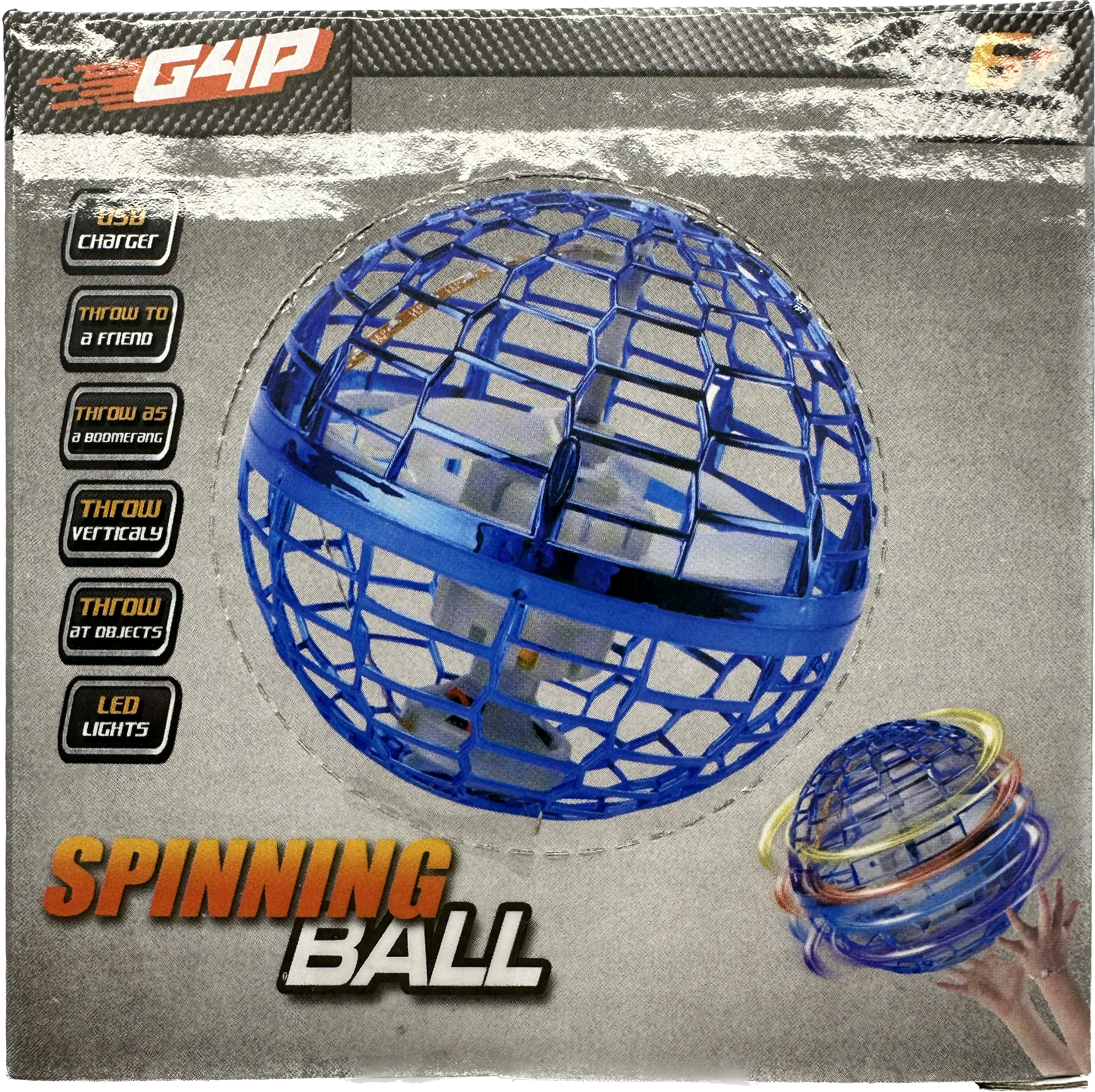 Svævende Spinning Ball, blå