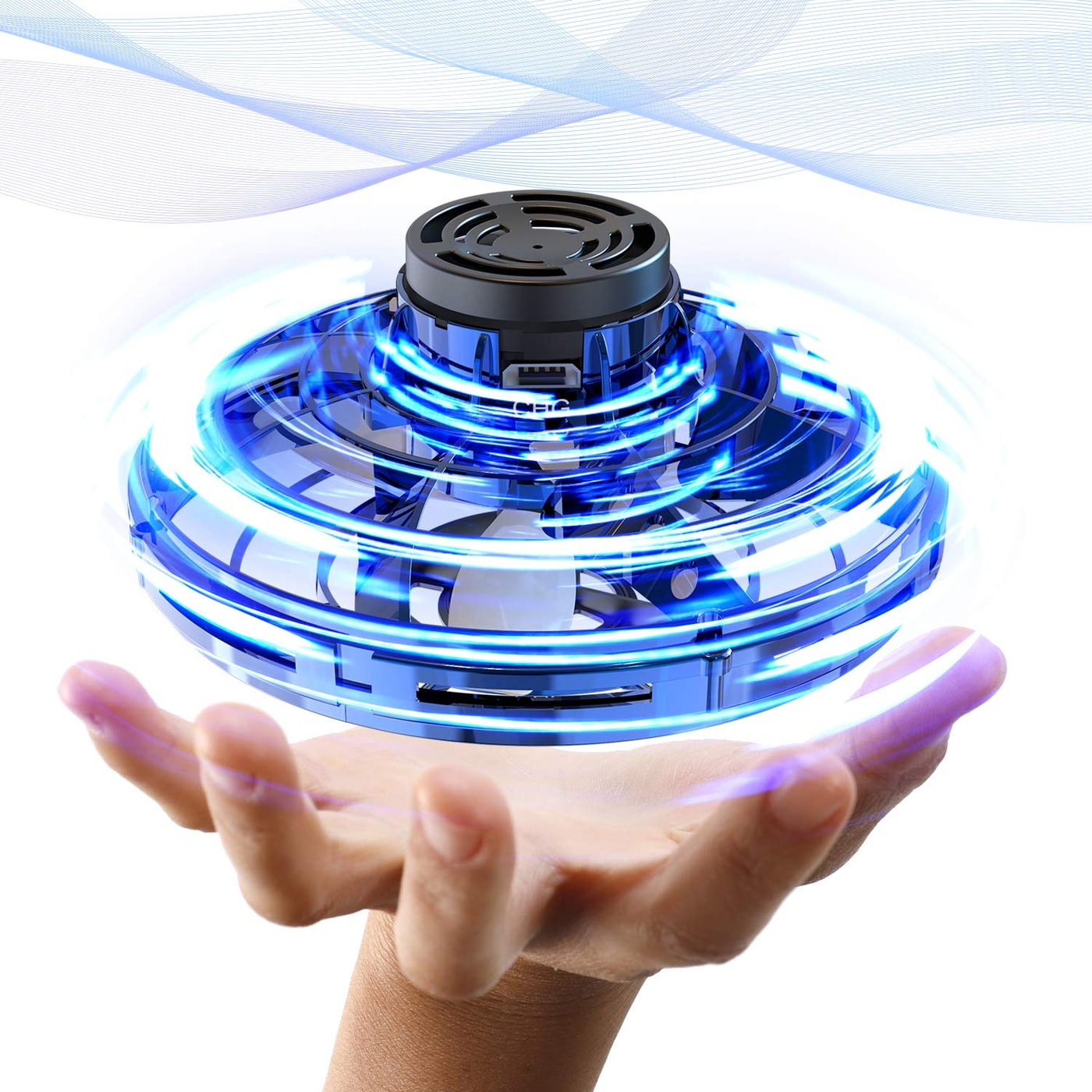 Flying Spinner drone, Blå