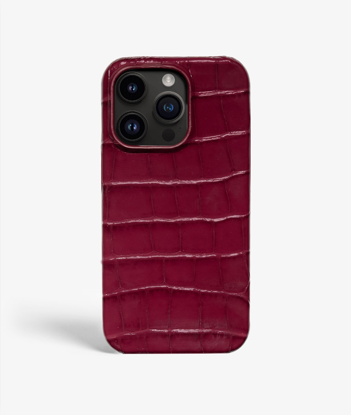 iPhone 14 Pro Max Cover Croco Lava Red