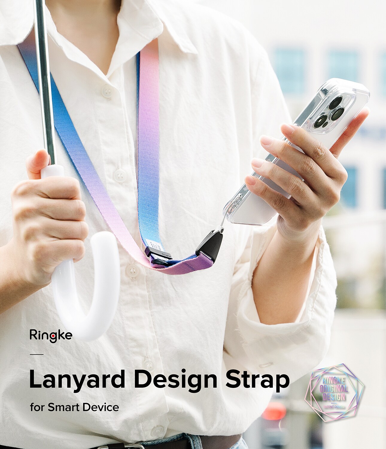 Lanyard strap til telefon, Aurora