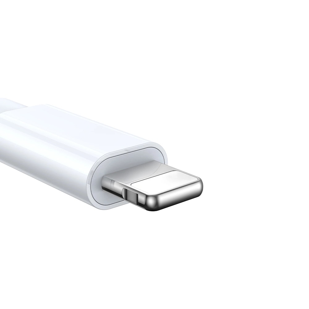 3-i-1 opladningskabel - USB-A til USB-C/Lightning & Apple Watch oplader, Hvid