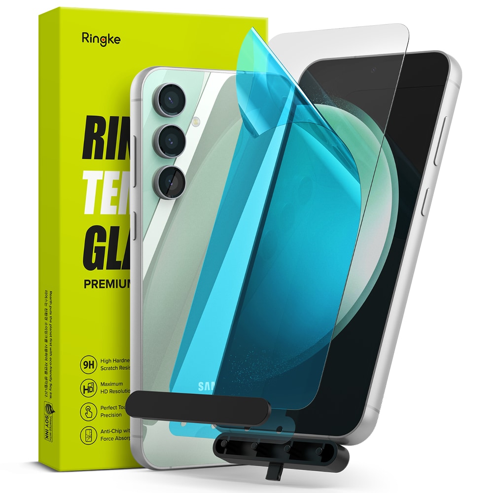 Samsung Galaxy S23 FE Skærmbeskytter i glas med monteringsværktøj (2-pak)